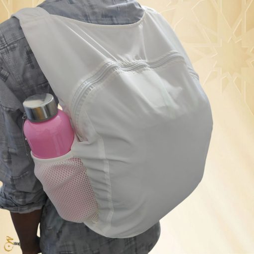 white bagpack for hajj