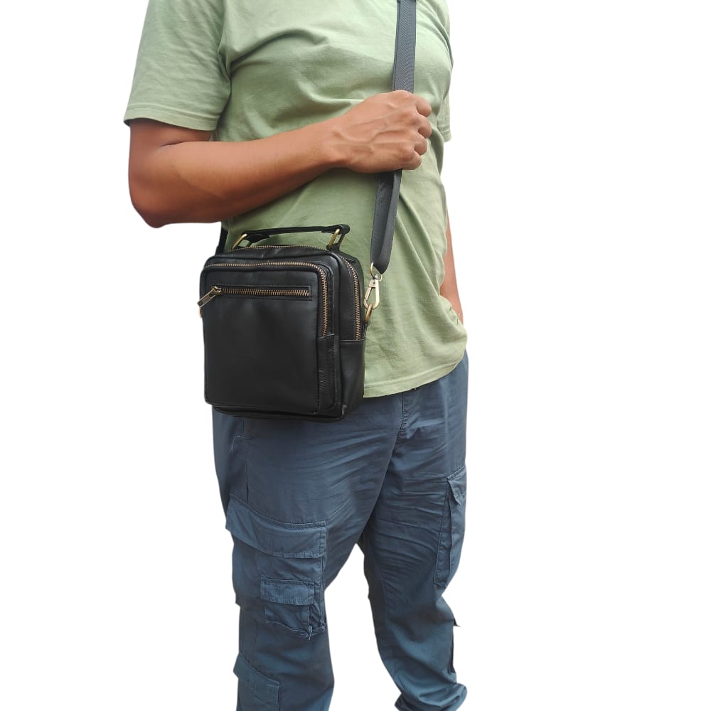 Genuine Leather Travel Side Bag