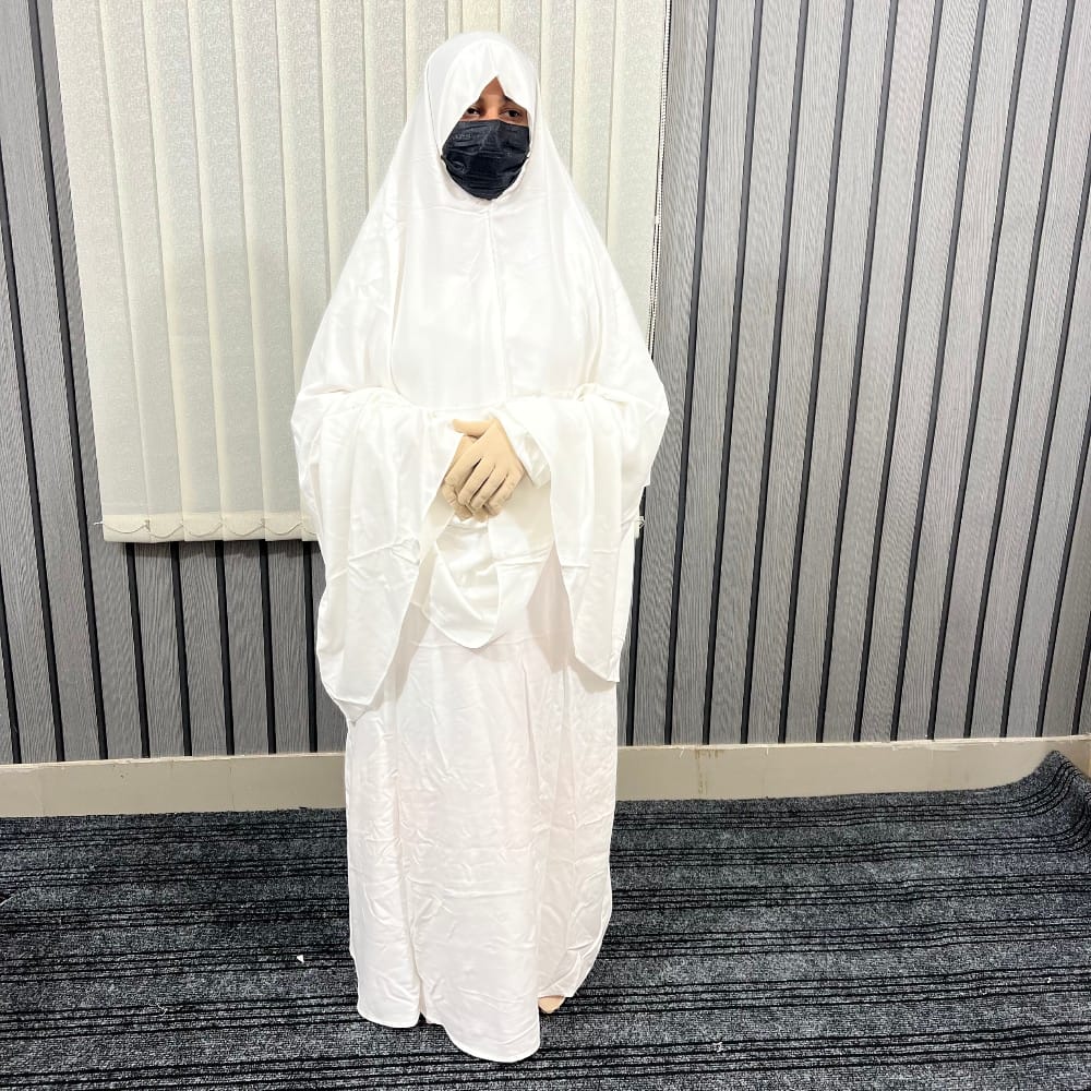 Women Ihram Borka+Hijab+Plazo - Image 3